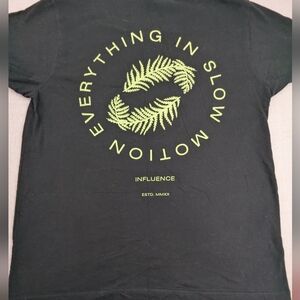 Everything In Slow Motion Influence Black Band Tee Shirt  Large
